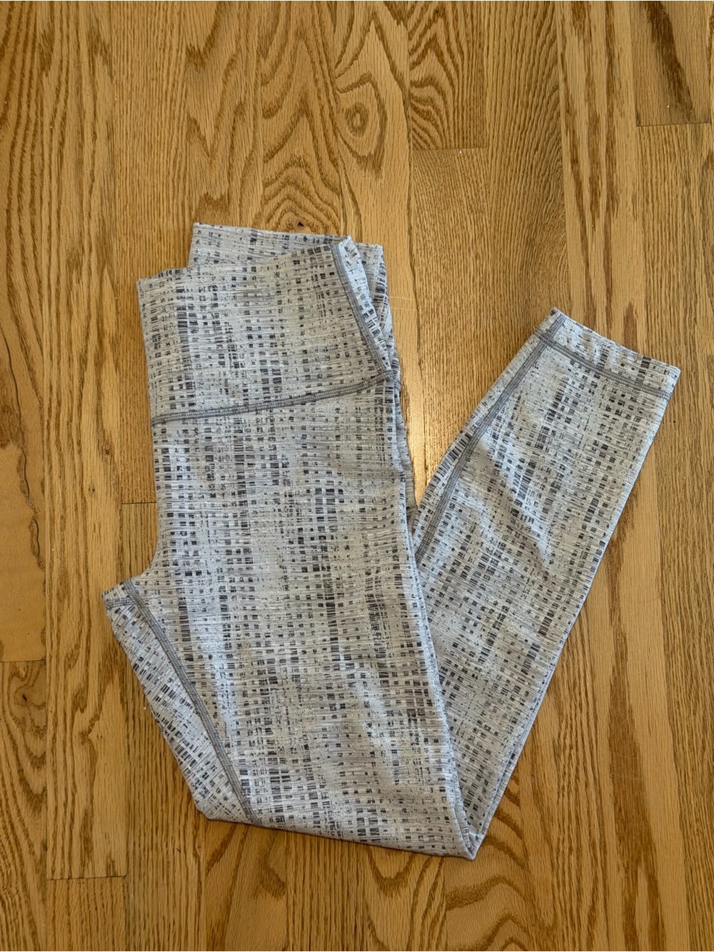 lululemon Gray & White Heathered Leggings